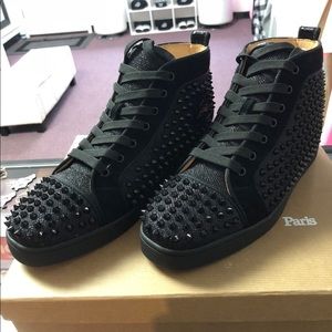 Black Louboutins size 10